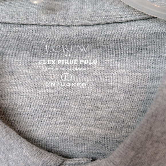 J. CREW Men’s Flex NWOT Pique Polo Untucked sz L - Picture 2 of 4
